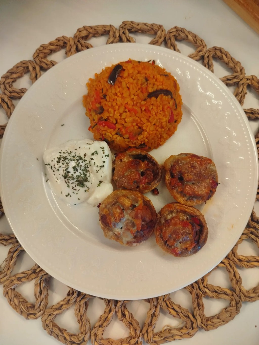 Hindi Kuşbaşılı Mantar&nbsp;Dolması